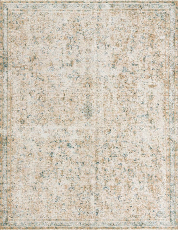 Detail image of 6' 10 x 9' 9 Hand Knotted Ultra Vintage Persian Wool Rug