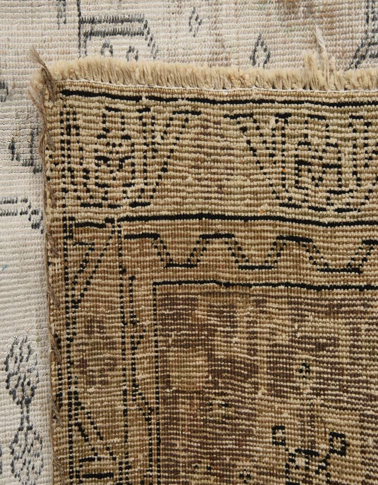 Detail image of 9' 4 x 12' 2  Hand Knotted Ultra Vintage Persian Wool Rug