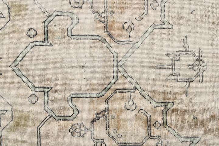 9' 4 x 12' 2 Hand Knotted Ultra Vintage Persian Wool Rug