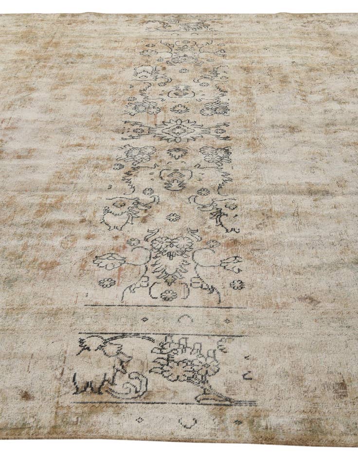 Detail image of 9' 5 x 11' 1  Hand Knotted Ultra Vintage Persian Wool Rug