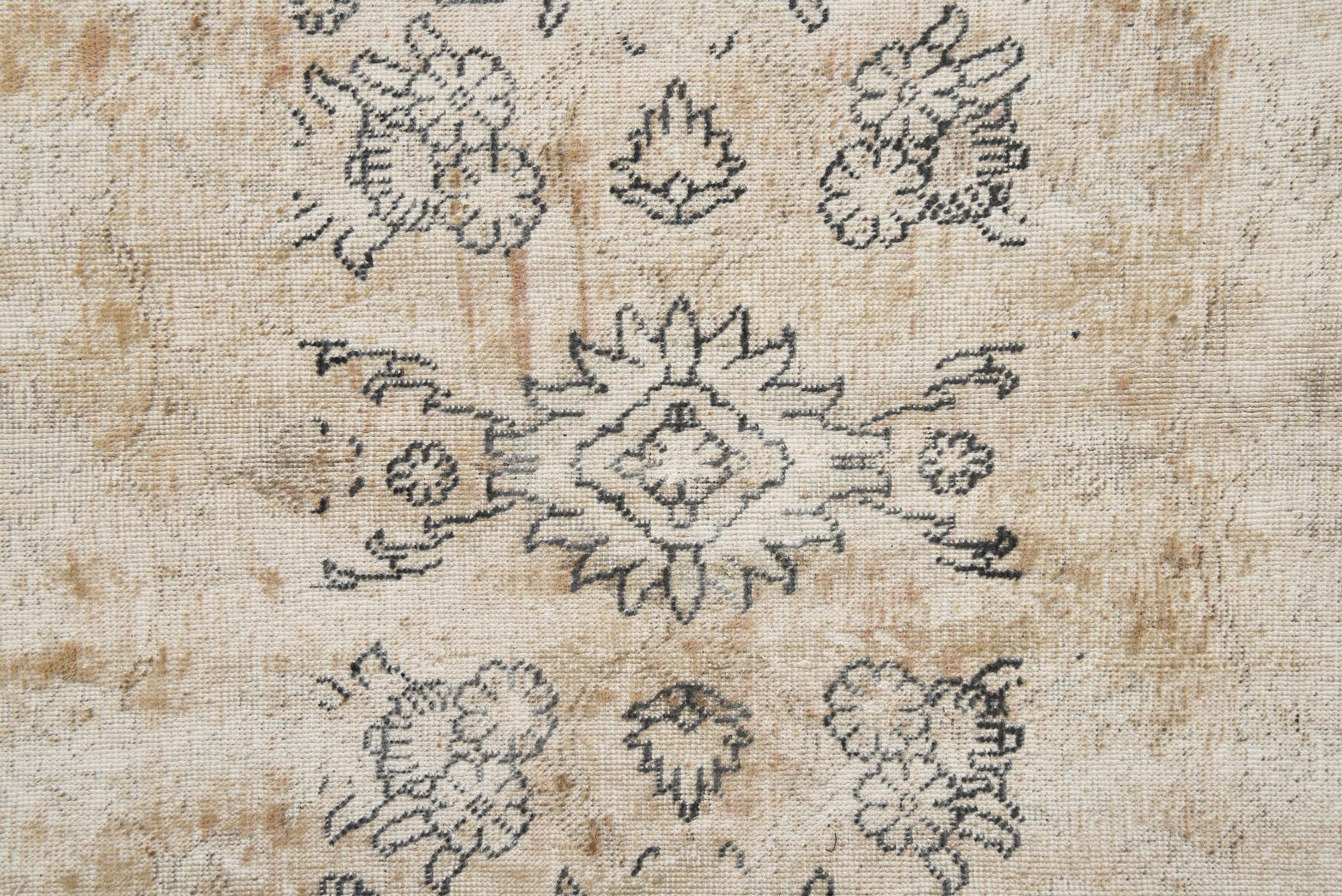 9' 5 x 11' 1 Hand Knotted Ultra Vintage Persian Wool Rug