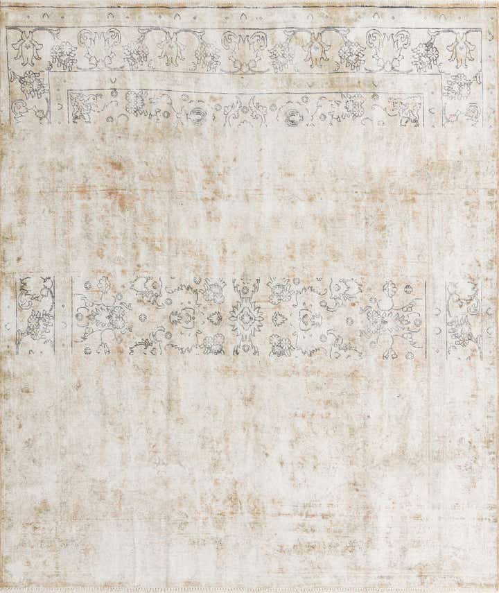9' 5 x 11' 1 Hand Knotted Ultra Vintage Persian Wool Rug