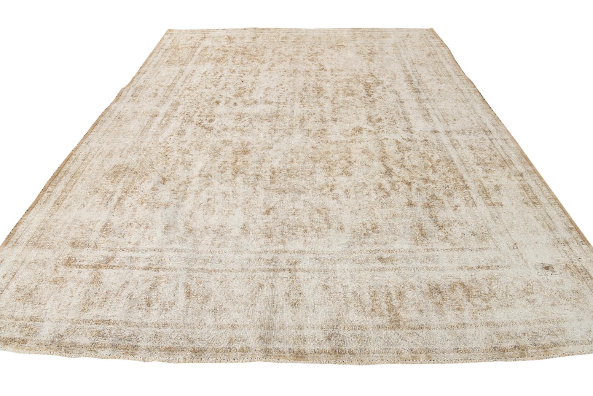 9' 2 x 12' 2 Hand Knotted Ultra Vintage Persian Wool Rug