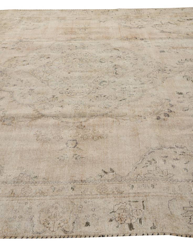 Detail image of 9' 2 x 12' 2  Hand Knotted Ultra Vintage Persian Wool Rug