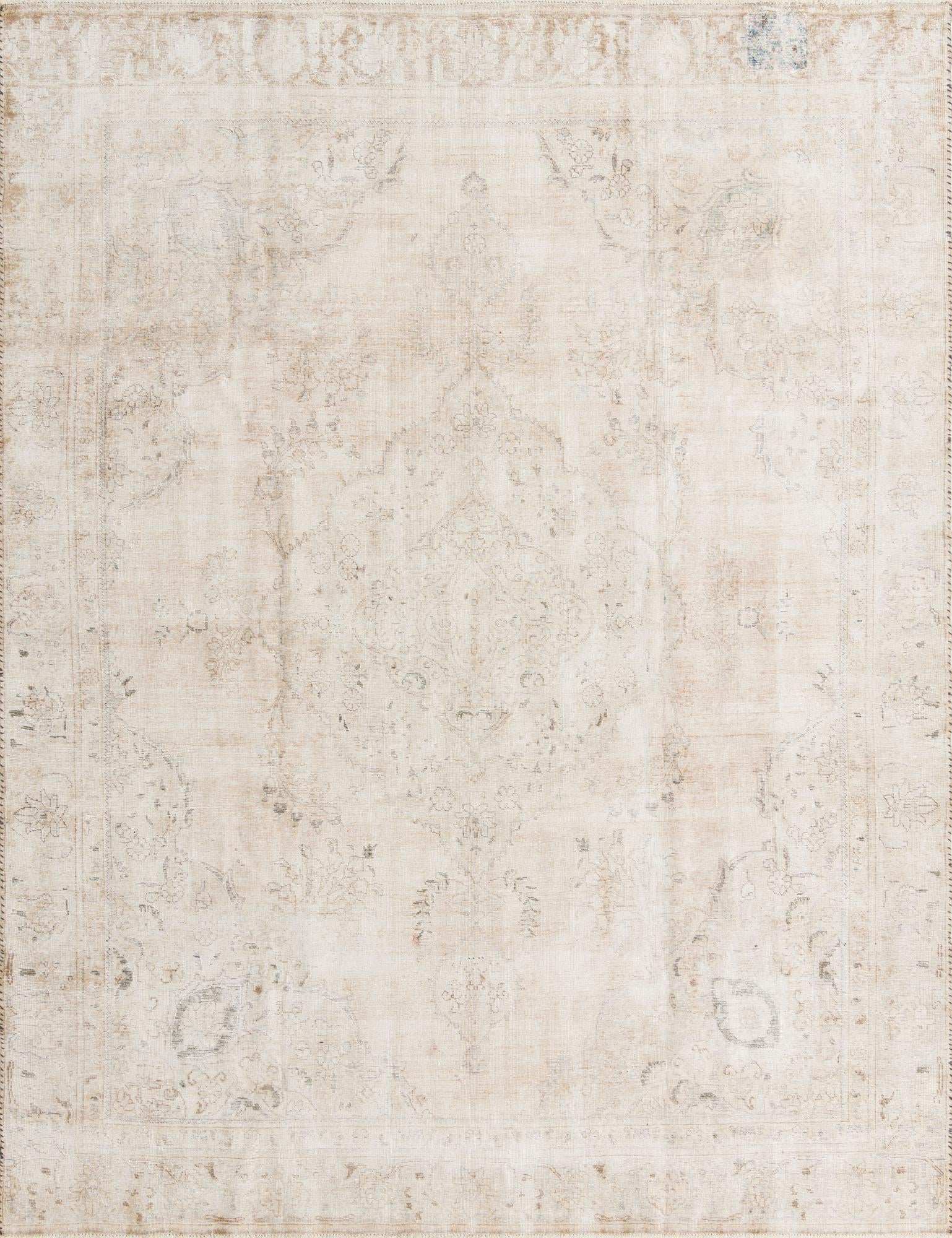 9' 2 x 12' 2 Hand Knotted Ultra Vintage Persian Wool Rug