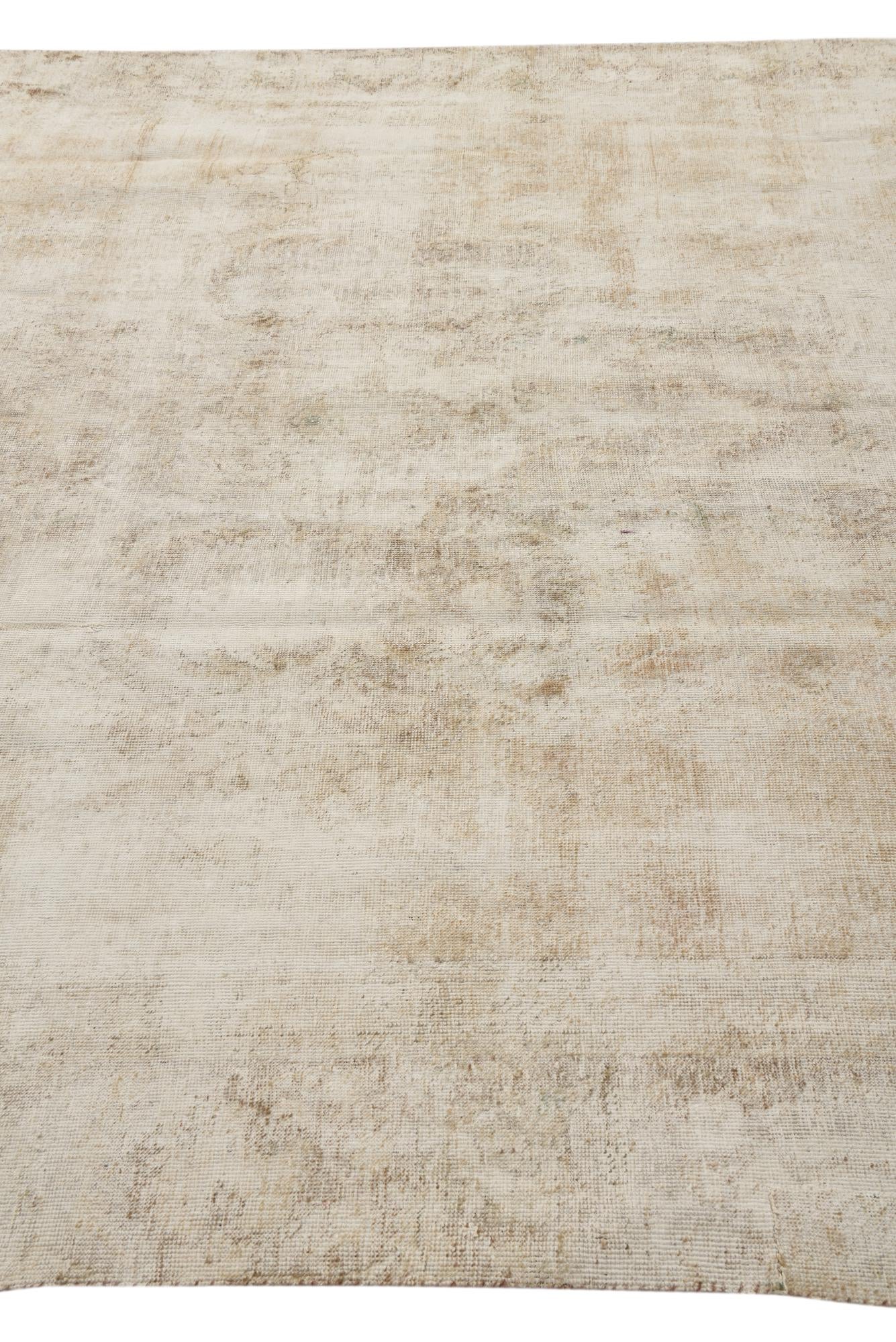 7' 9 x 11' Hand Knotted Ultra Vintage Persian Wool Rug