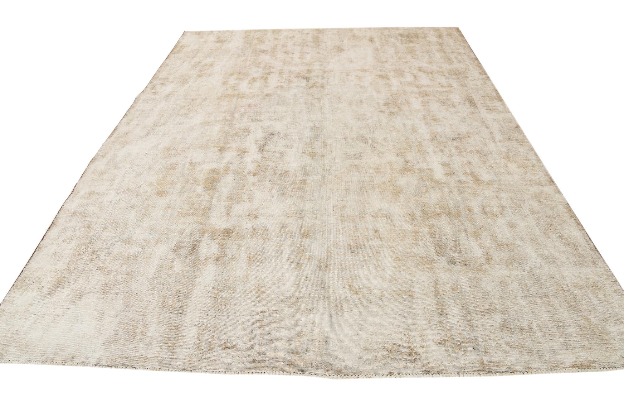 8' 10 x 11' 10 Hand Knotted Ultra Vintage Persian Wool Rug