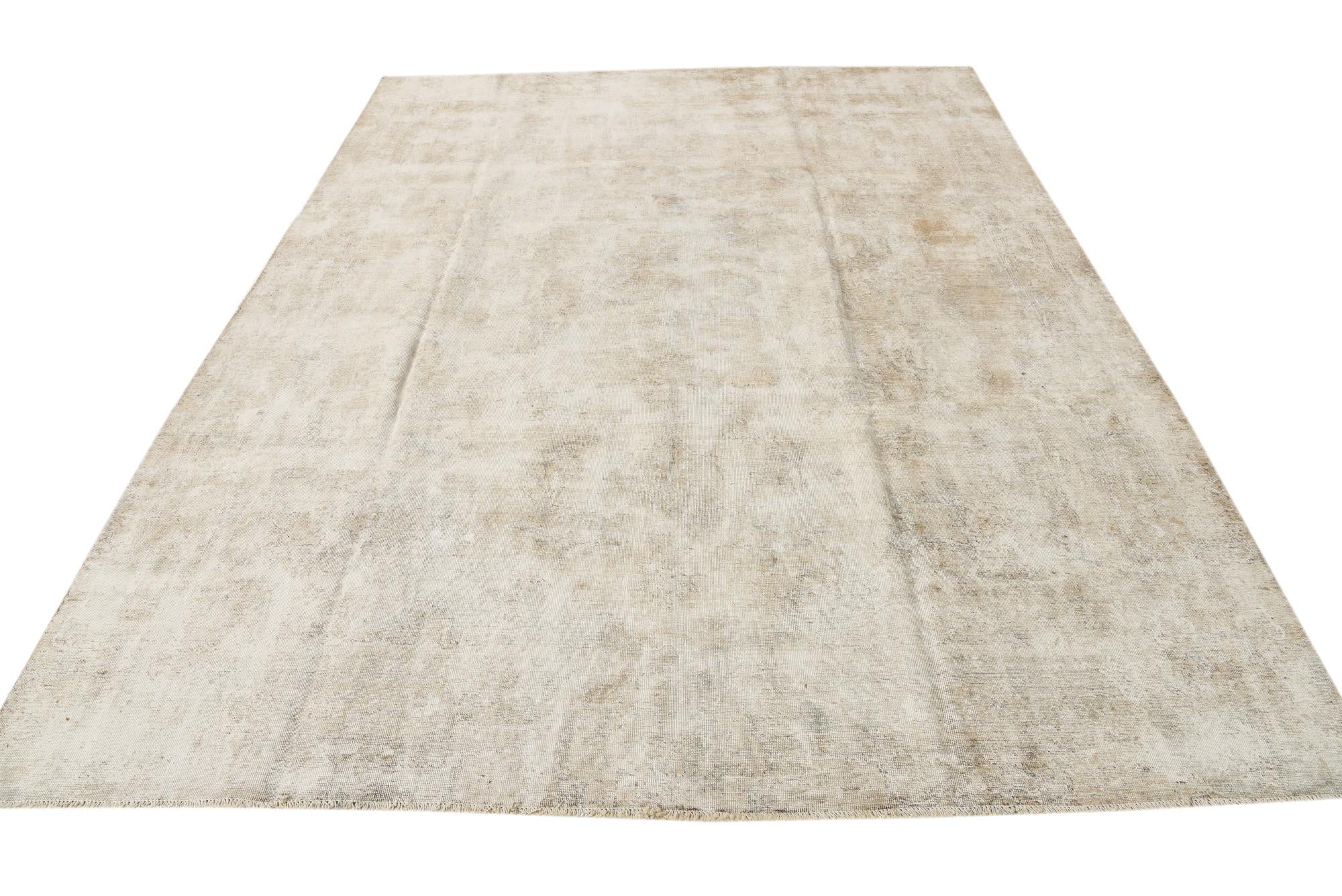 8' 1 x 10' 6 Hand Knotted Ultra Vintage Persian Wool Rug