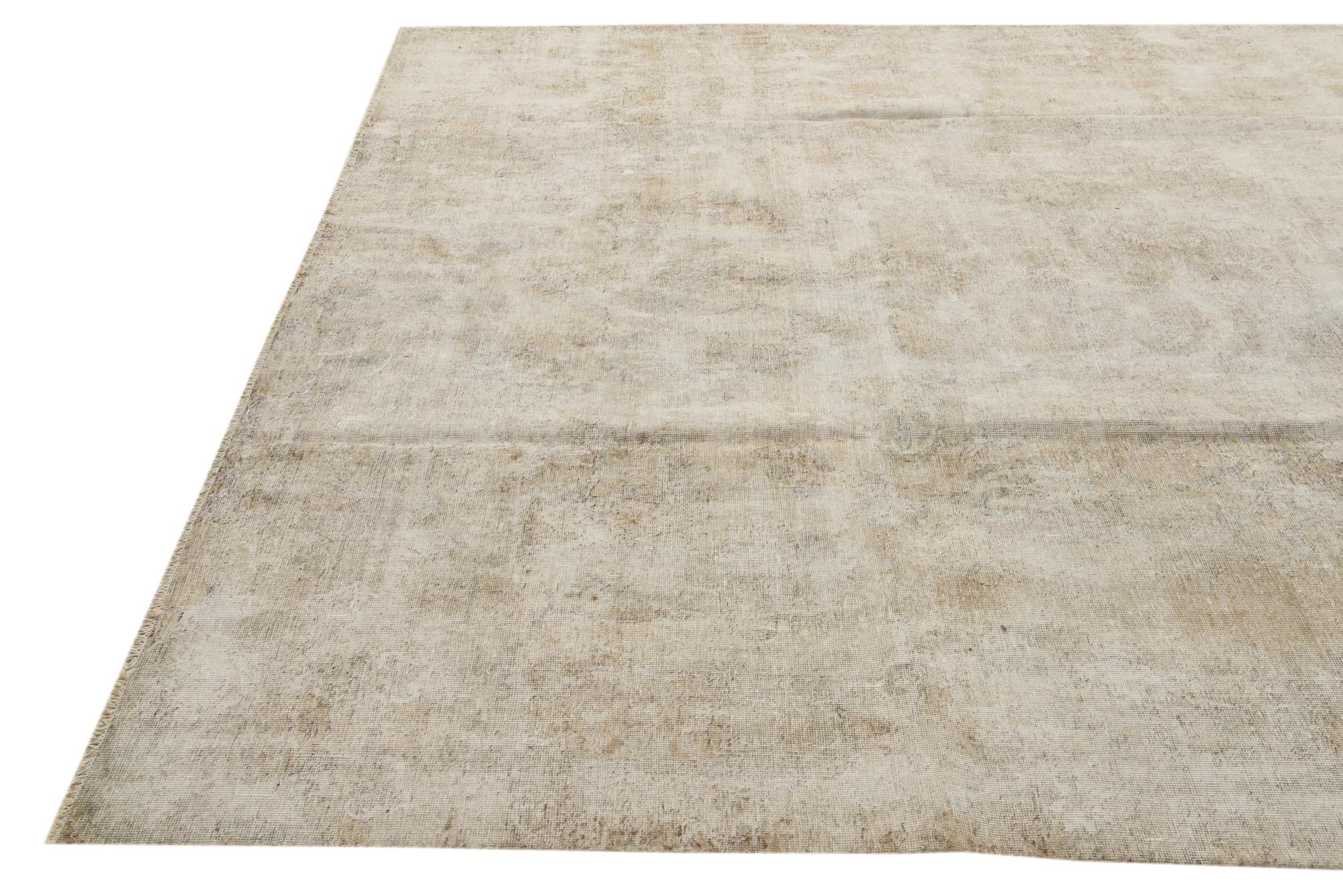 8' 1 x 10' 6 Hand Knotted Ultra Vintage Persian Wool Rug