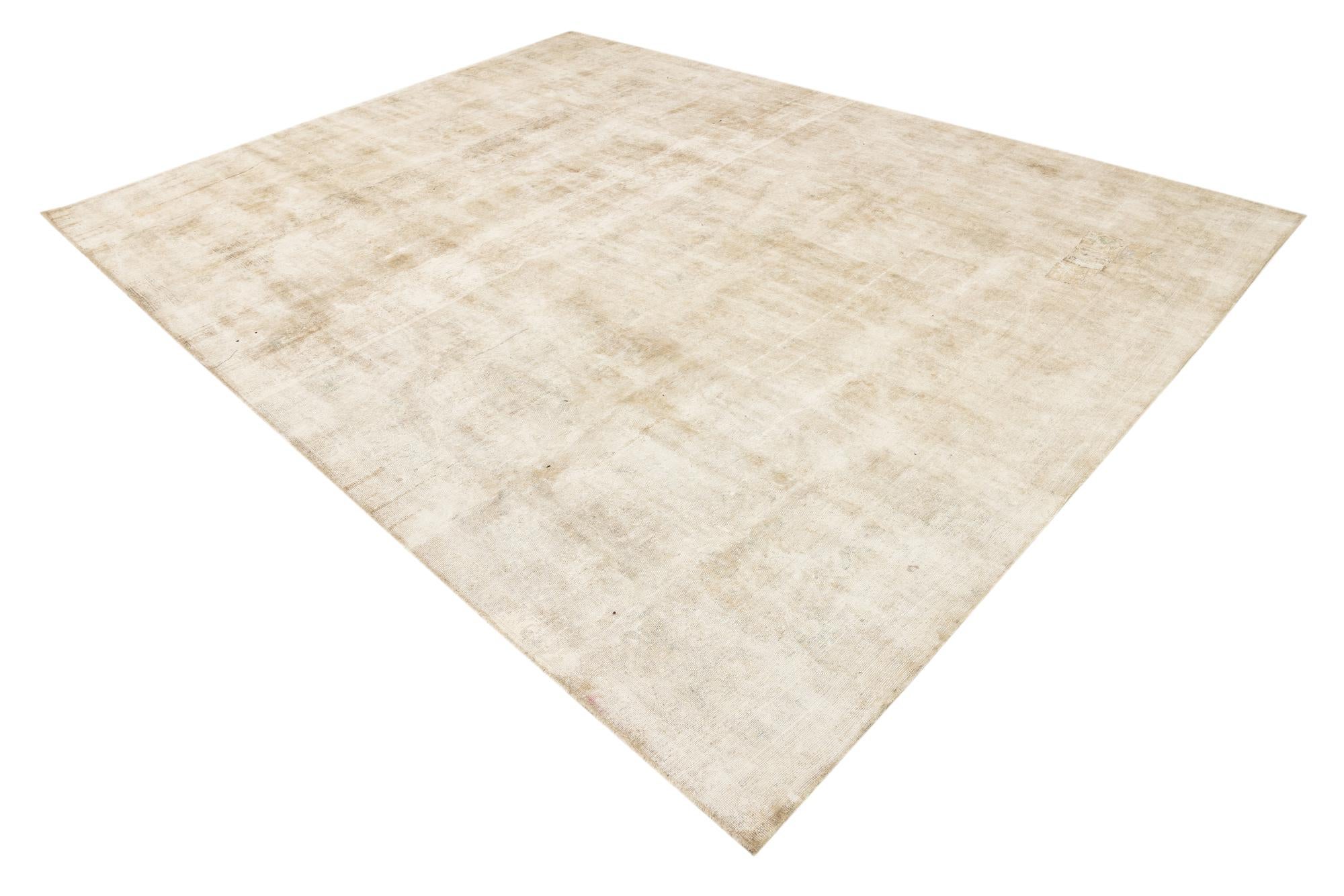 9' 5 x 12' 5 Hand Knotted Ultra Vintage Persian Wool Rug
