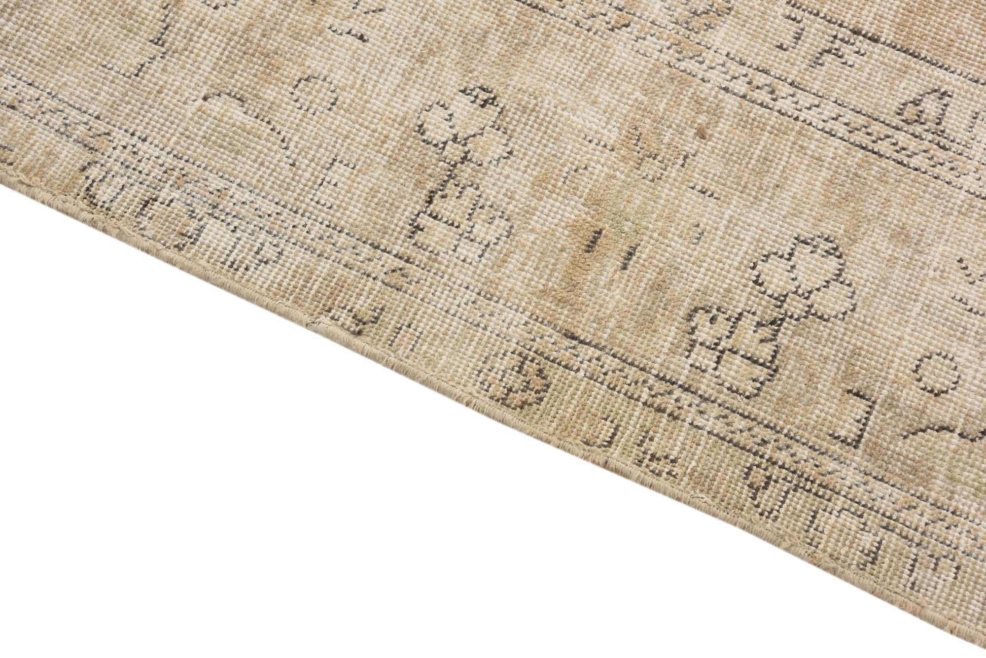 9' 4 x 12' 8 Hand Knotted Ultra Vintage Persian Wool Rug
