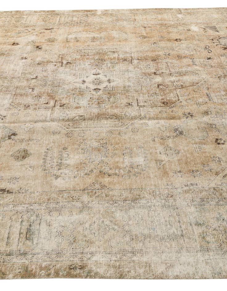 Detail image of 9' 7 x 12' 8  Hand Knotted Ultra Vintage Persian Wool Rug