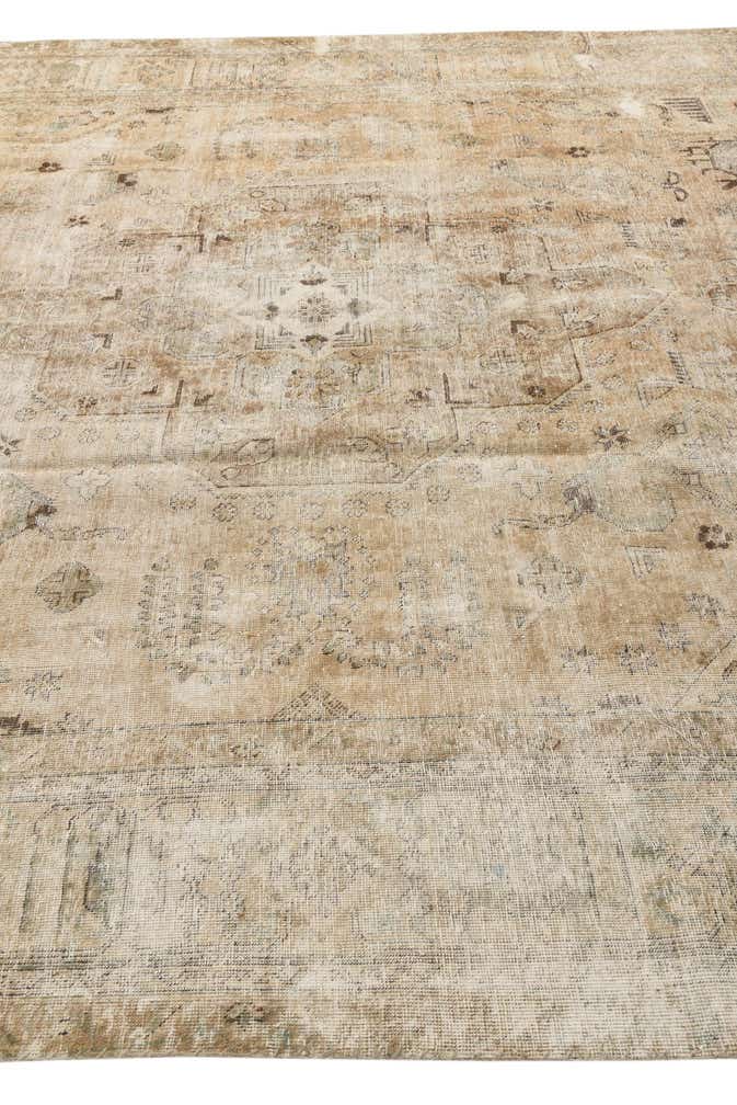 9' 7 x 12' 8 Hand Knotted Ultra Vintage Persian Wool Rug