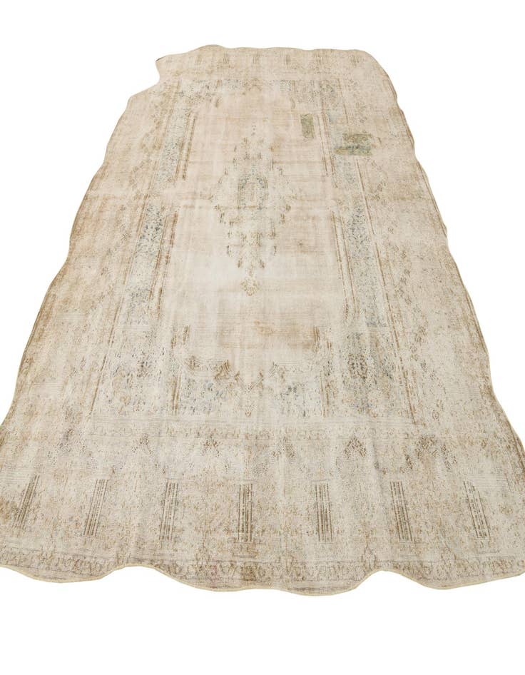 Detail image of 9' 4 x 12' 6  Hand Knotted Ultra Vintage Persian Wool Rug