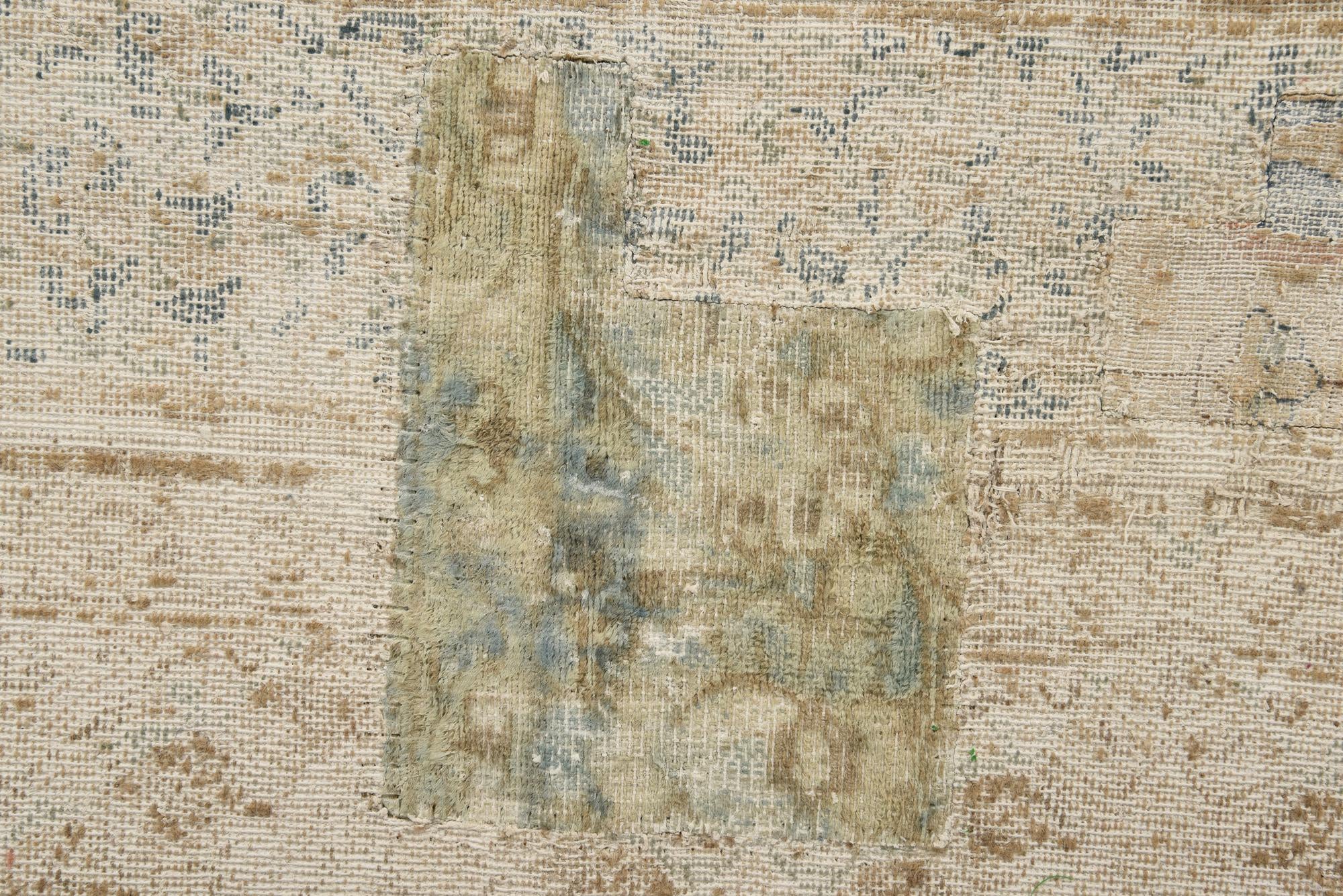 9' 4 x 12' 6 Hand Knotted Ultra Vintage Persian Wool Rug