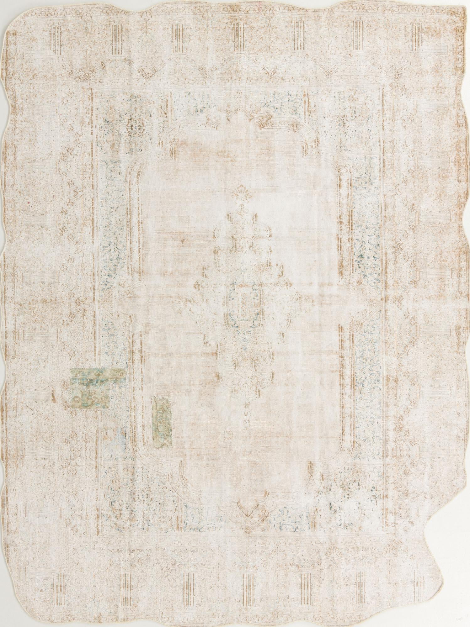 9' 4 x 12' 6 Hand Knotted Ultra Vintage Persian Wool Rug