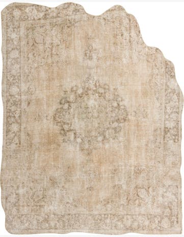 9' 4 x 11' 6 Hand Knotted Ultra Vintage Persian Wool Rug