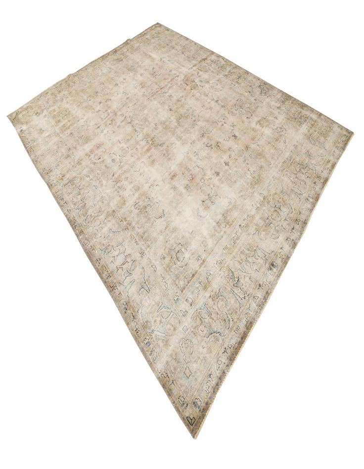 Detail image of 9' 3 x 12' 4  Hand Knotted Ultra Vintage Persian Wool Rug