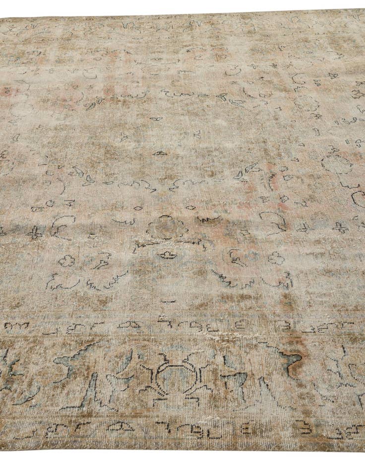 Detail image of 9' 3 x 12' 4  Hand Knotted Ultra Vintage Persian Wool Rug