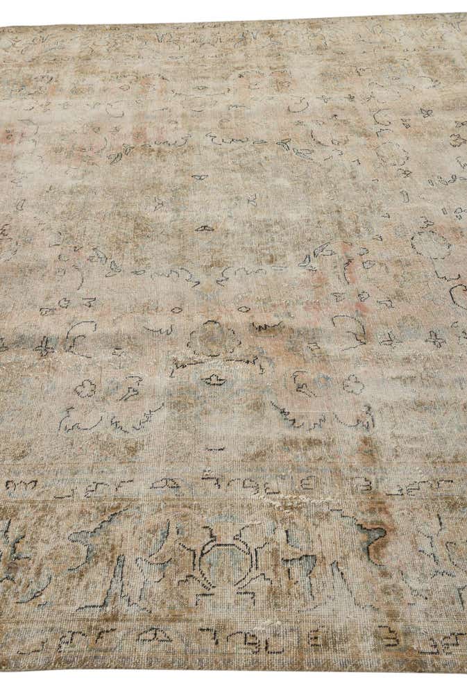9' 3 x 12' 4 Hand Knotted Ultra Vintage Persian Wool Rug