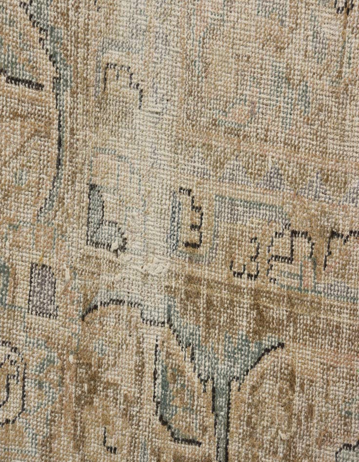 Detail image of 9' 3 x 12' 4  Hand Knotted Ultra Vintage Persian Wool Rug