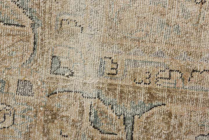 9' 3 x 12' 4 Hand Knotted Ultra Vintage Persian Wool Rug