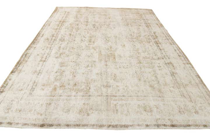9' 4 x 12' 9 Hand Knotted Ultra Vintage Persian Wool Rug