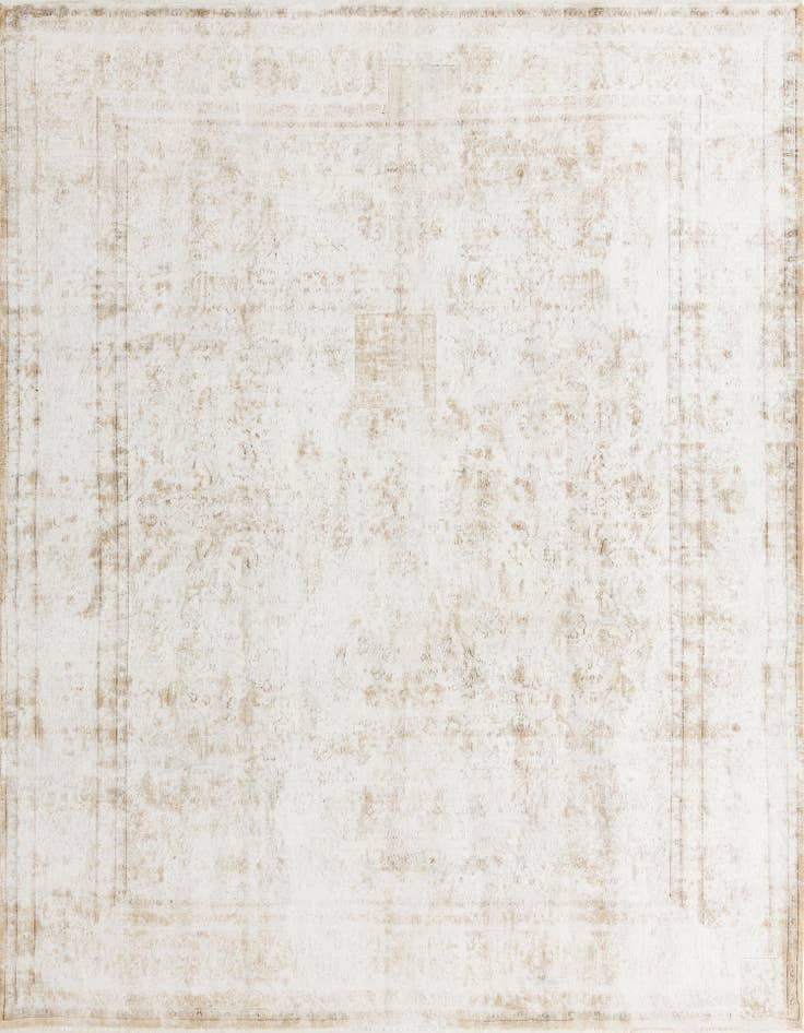 Detail image of 9' 4 x 12' 9 Hand Knotted Ultra Vintage Persian Wool Rug