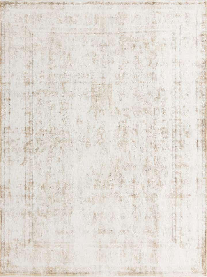 9' 4 x 12' 9 Hand Knotted Ultra Vintage Persian Wool Rug