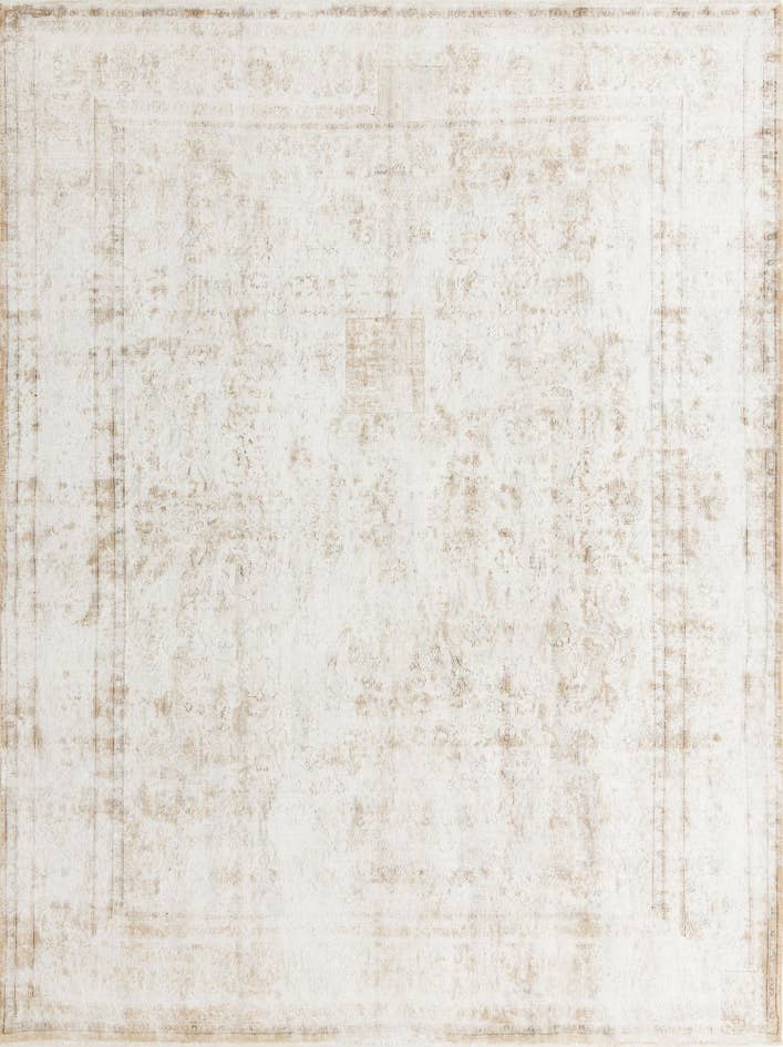 Detail image of 9' 4 x 12' 9 Hand Knotted Ultra Vintage Persian Wool Rug
