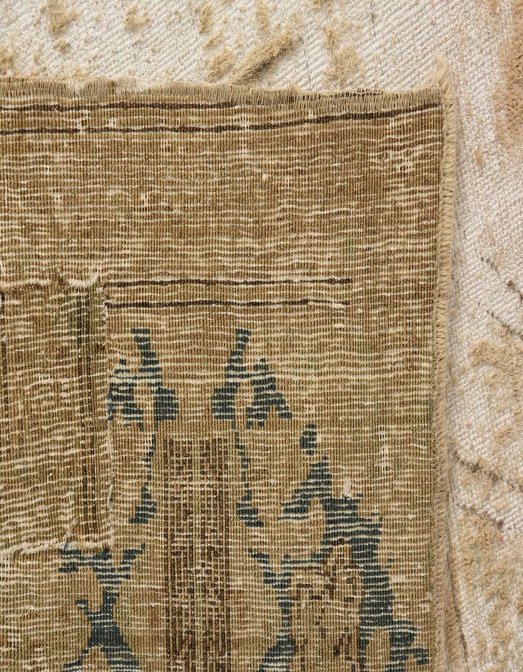 Detail image of 8' 5 x 12' 1  Hand Knotted Ultra Vintage Persian Wool Rug