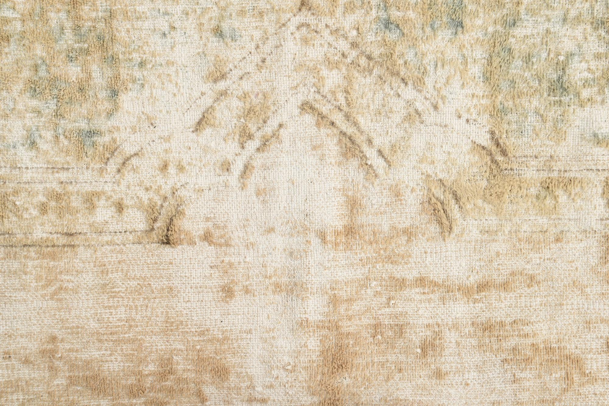 8' 5 x 12' 1 Hand Knotted Ultra Vintage Persian Wool Rug
