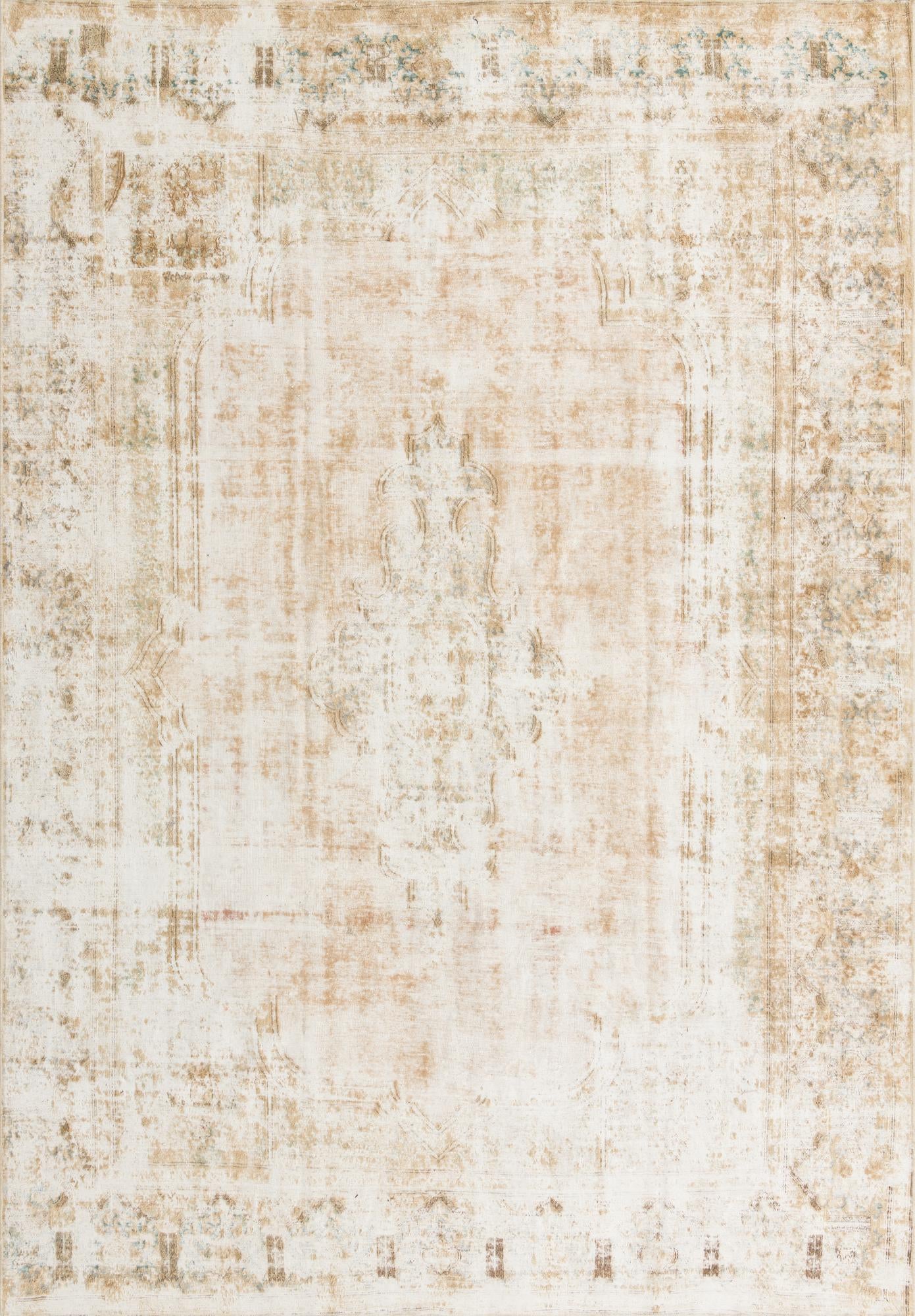 8' 5 x 12' 1 Hand Knotted Ultra Vintage Persian Wool Rug