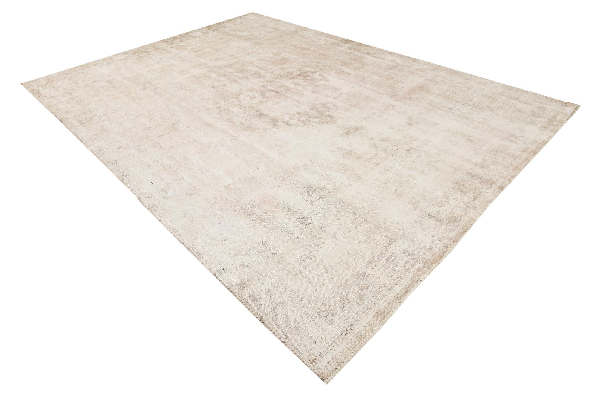 8' 10 x 12' Hand Knotted Ultra Vintage Persian Wool Rug