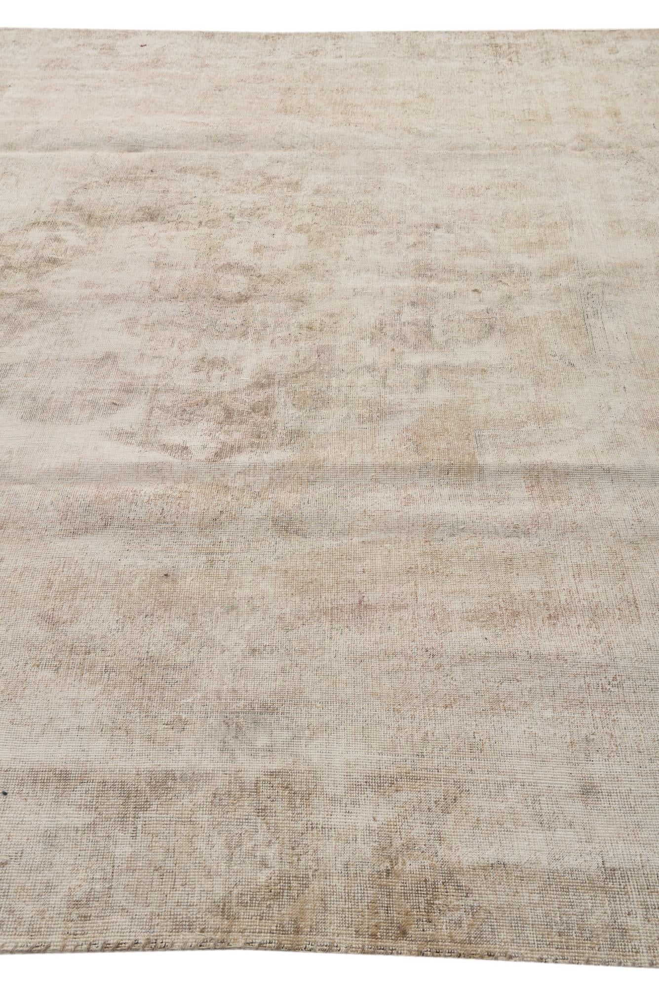8' 10 x 12' Hand Knotted Ultra Vintage Persian Wool Rug