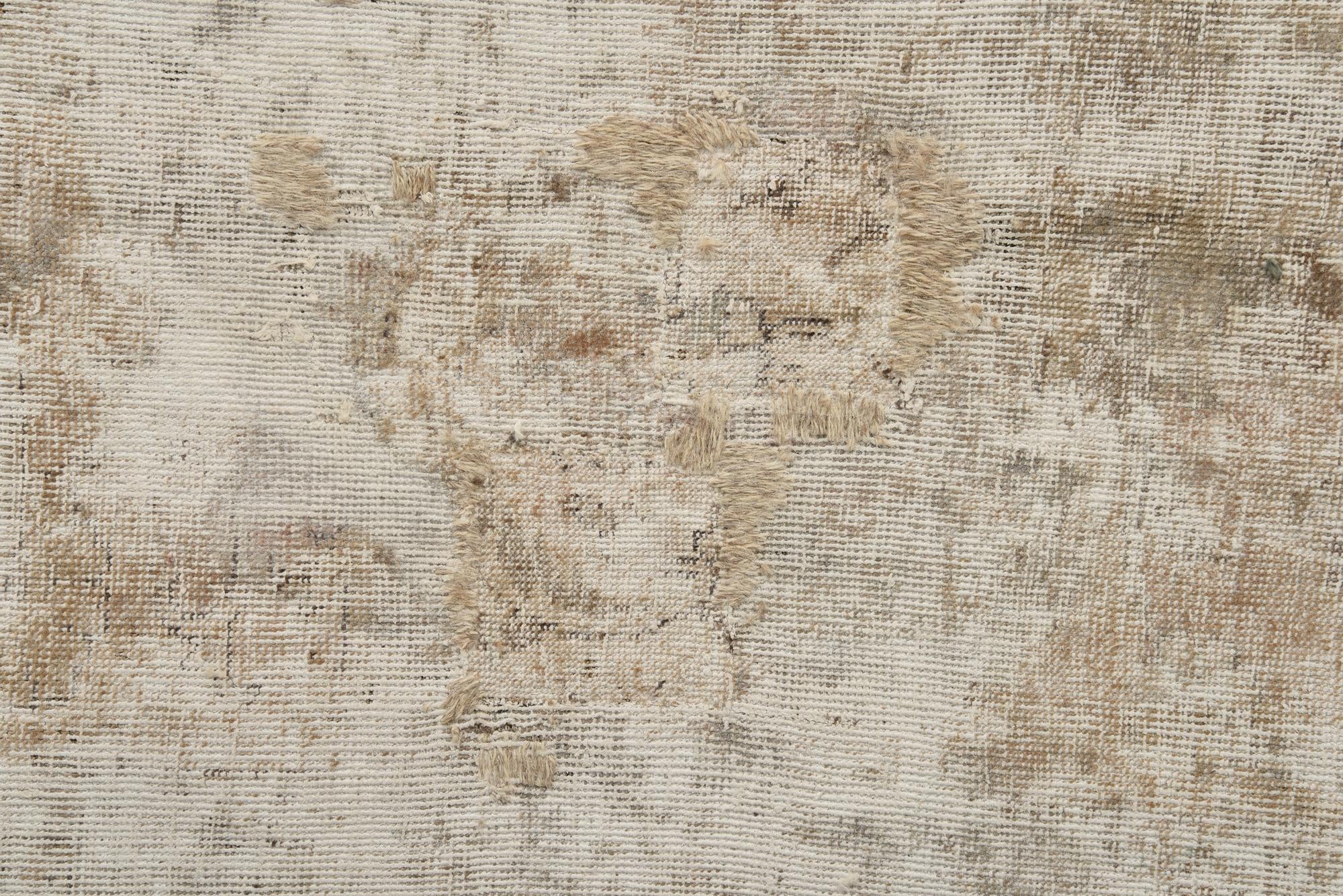 9' 8 x 12' 10 Hand Knotted Ultra Vintage Persian Wool Rug