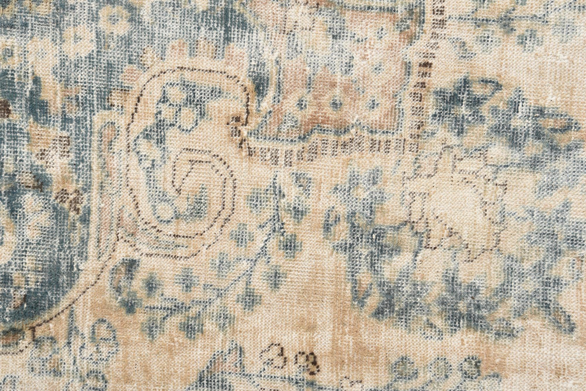 6' 4 x 10' Hand Knotted Ultra Vintage Persian Wool Rug