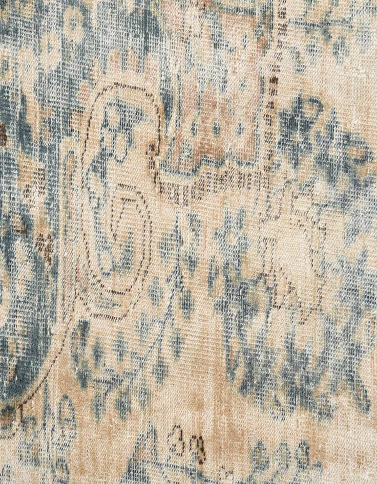 Detail image of 6' 4 x 10'  Hand Knotted Ultra Vintage Persian Wool Rug