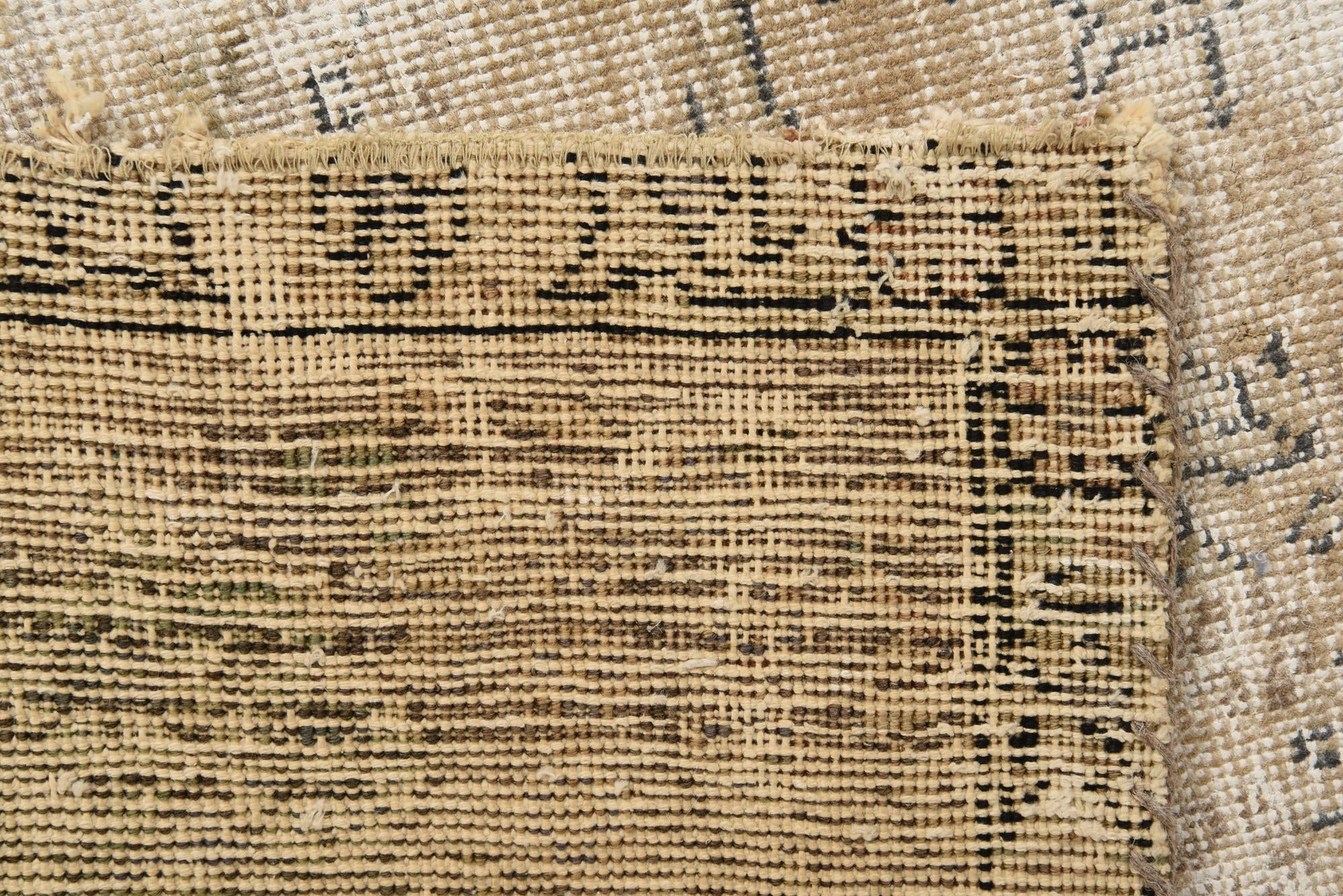 6' 7 x 9' 5 Hand Knotted Ultra Vintage Persian Wool Rug