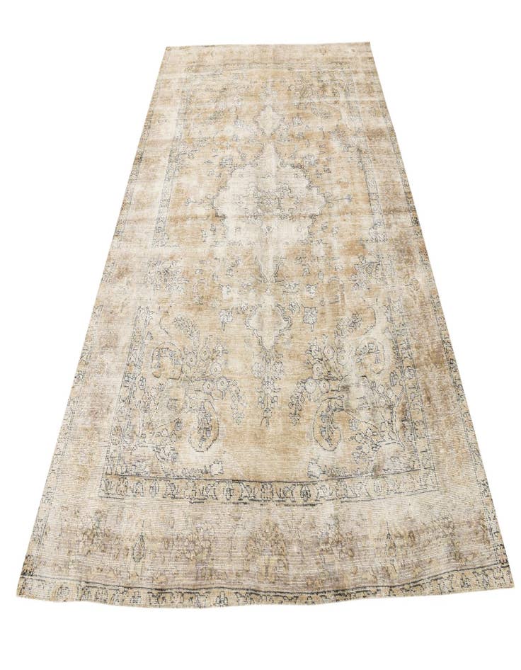 Detail image of 6' 7 x 9' 5  Hand Knotted Ultra Vintage Persian Wool Rug