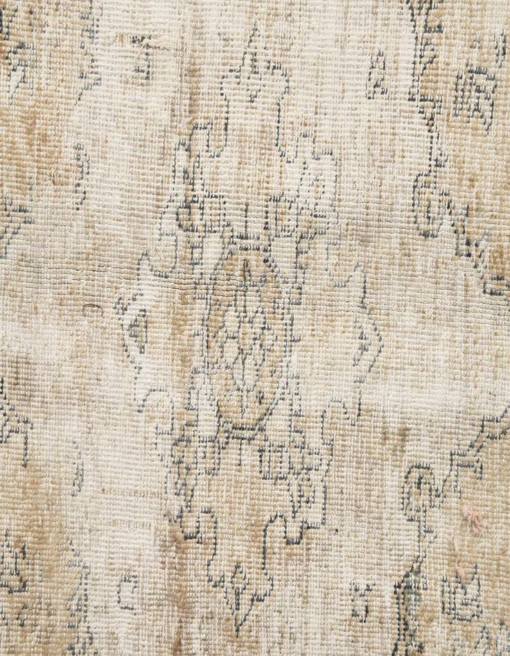 Detail image of 6' 7 x 9' 5  Hand Knotted Ultra Vintage Persian Wool Rug