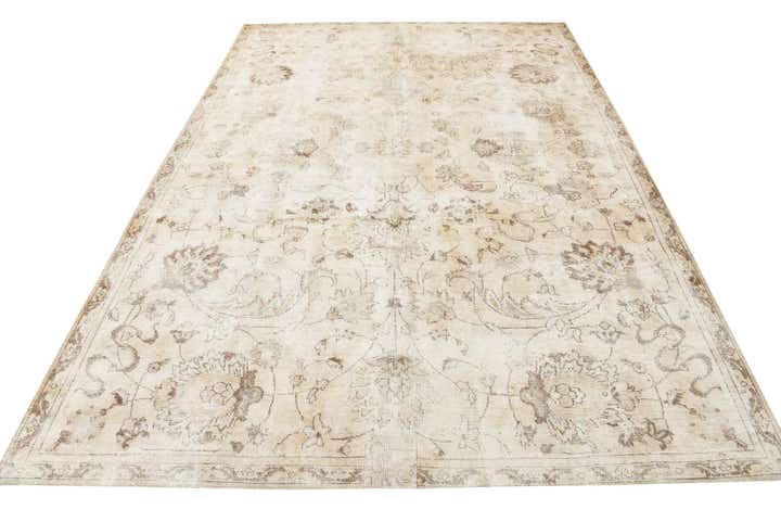 7' 4 x 10' 7 Hand Knotted Ultra Vintage Persian Wool Rug