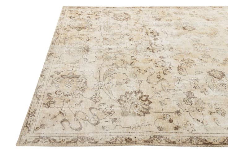Detail image of 7' 4 x 10' 7 Hand Knotted Ultra Vintage Persian Wool Rug