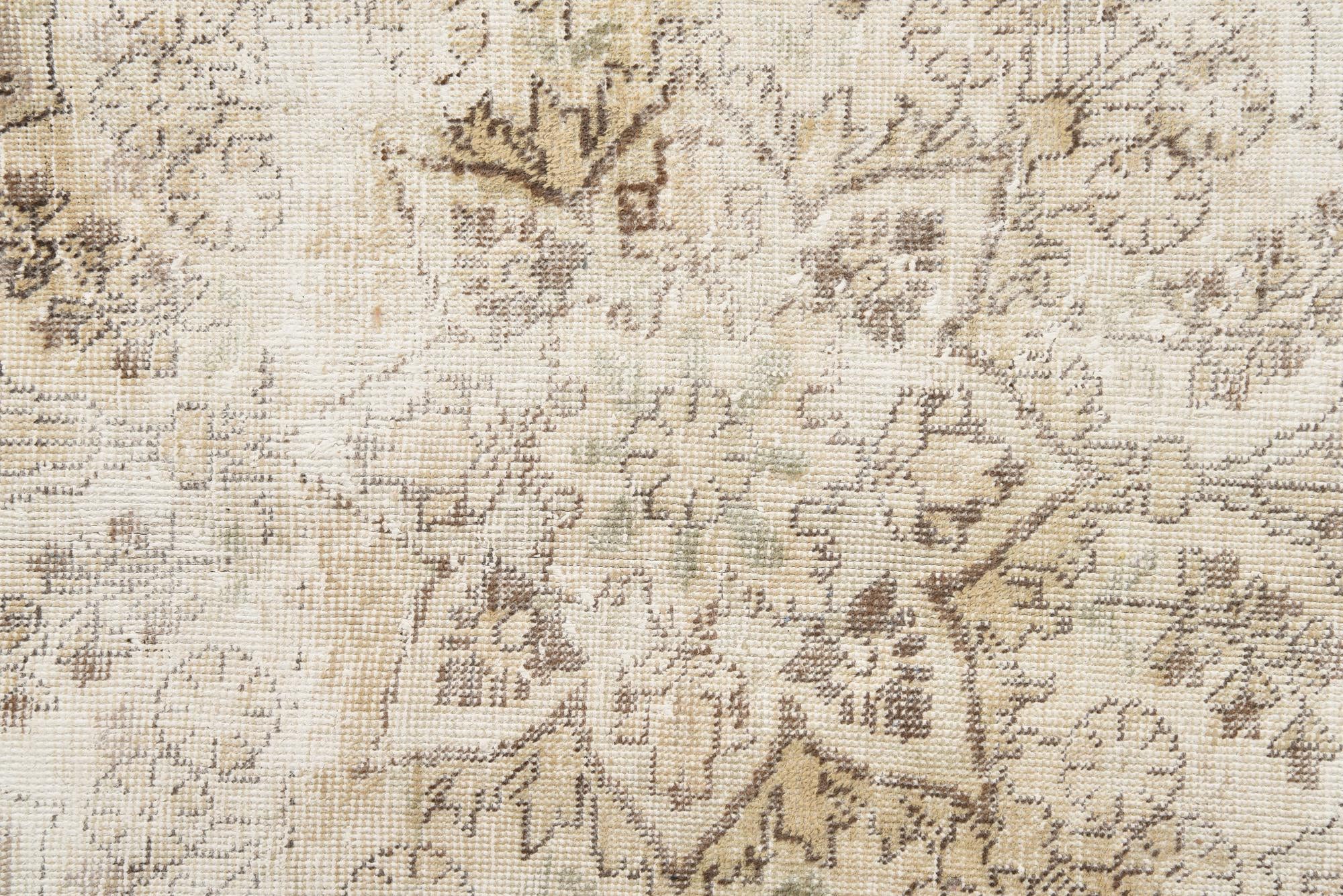 8' 10 x 12' Hand Knotted Ultra Vintage Persian Wool Rug