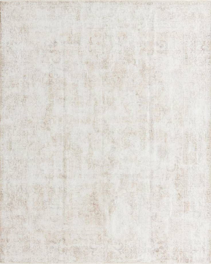 Detail image of 9' 3 x 11' 9 Hand Knotted Ultra Vintage Persian Wool Rug