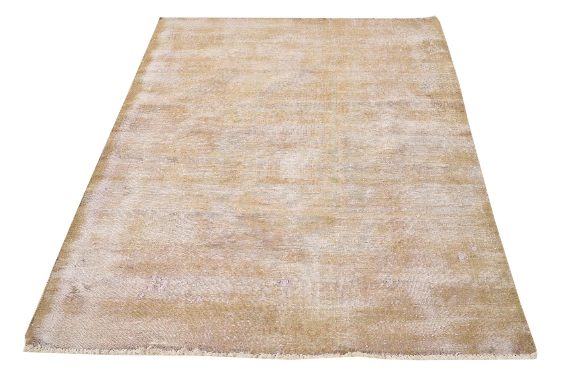 3' 10 x 5' 6 Hand Knotted Ultra Vintage Persian Wool Rug