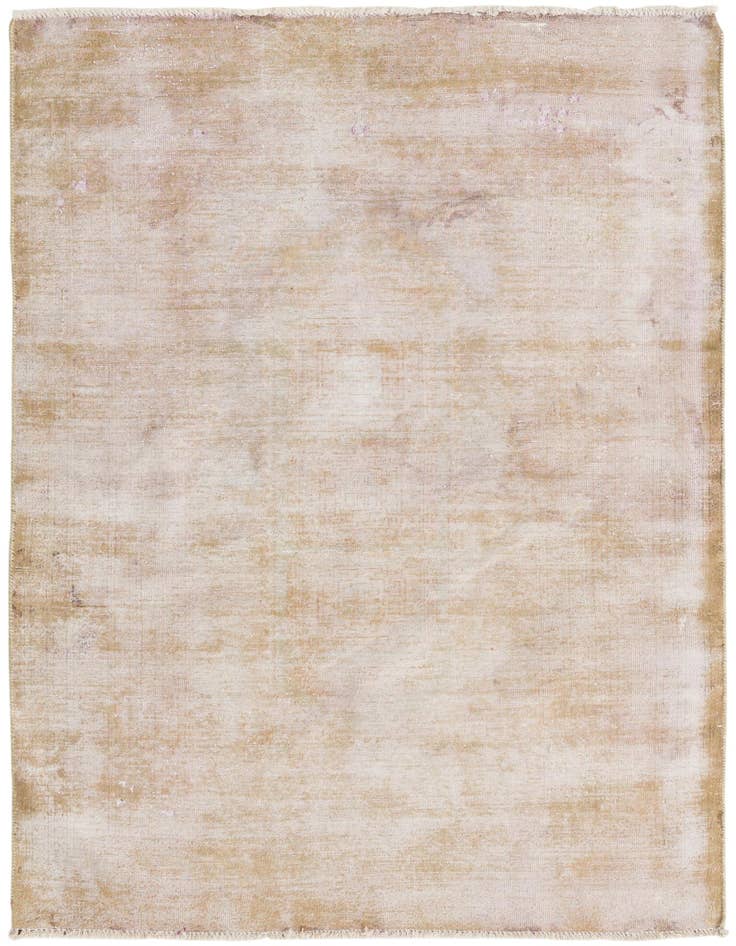 Detail image of 3' 10 x 5' 6 Hand Knotted Ultra Vintage Persian Wool Rug