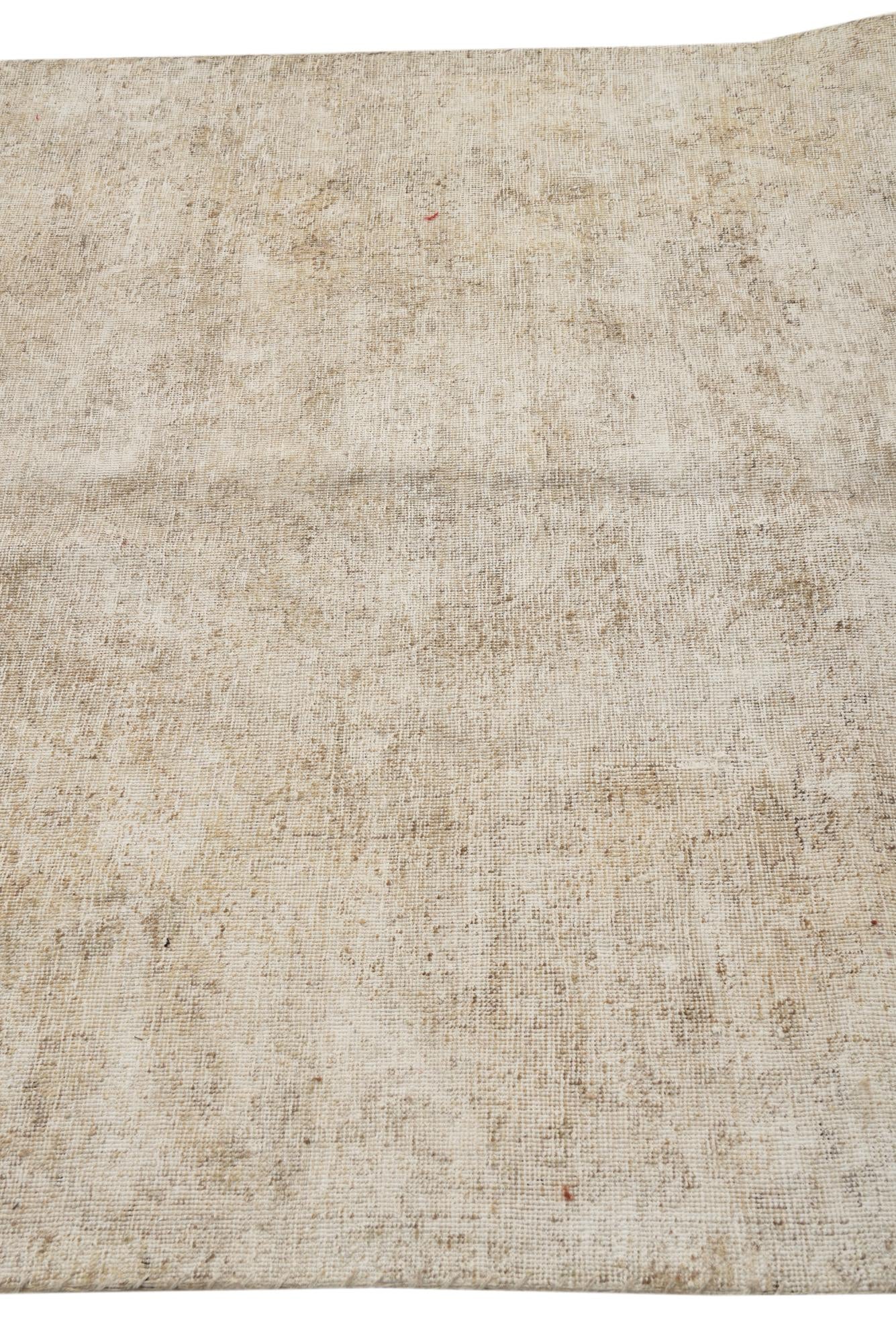 4' 9 x 7' 10 Hand Knotted Ultra Vintage Persian Wool Rug