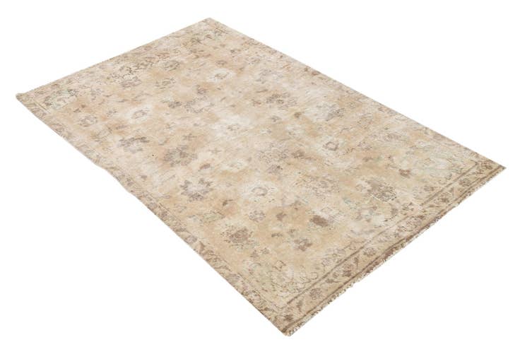 Detail image of 3' 2 x 5' 2 Hand Knotted Ultra Vintage Persian Wool Rug