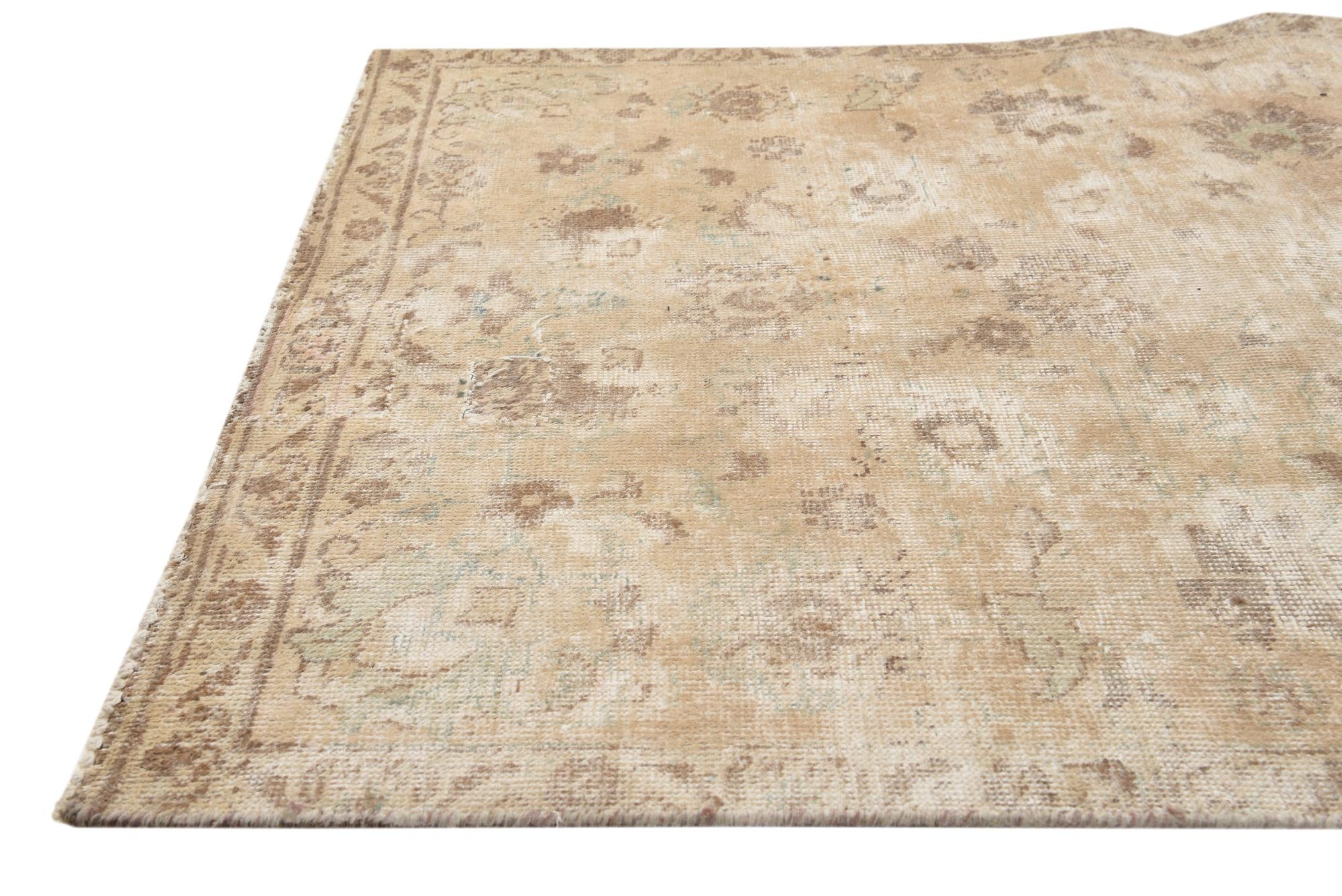 3' 2 x 5' 2 Hand Knotted Ultra Vintage Persian Wool Rug